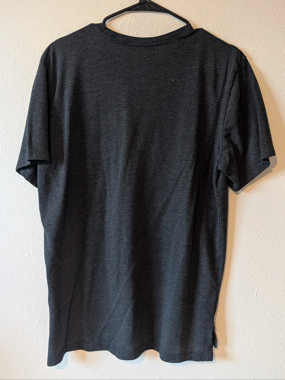 Nike Men's Short Sleeve Dri-FIT Tee — Dark Charcoal with Grey Swoosh